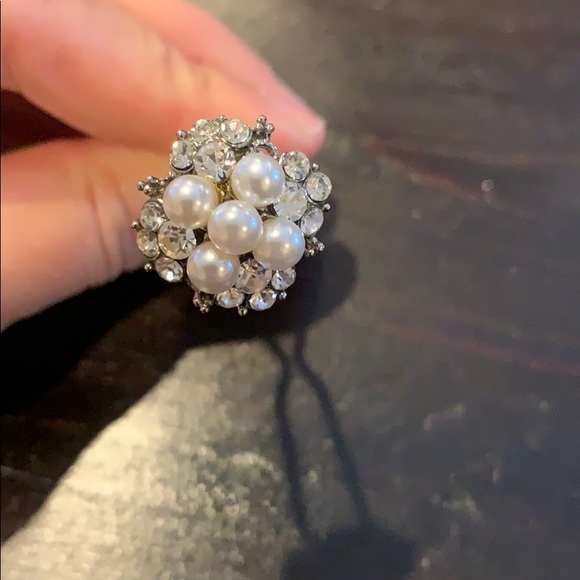 Hairpin Chrystal and pearl main image 2